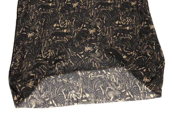 Jean Paul GAULTIER Jungle Print Top Black/Brown Size M