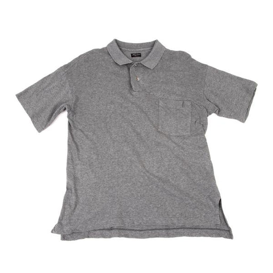 COMME des GARCONS HOMME PLUS Gray Cotton Polo Shirt Size M