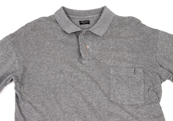 COMME des GARCONS HOMME PLUS Gray Cotton Polo Shirt Size M