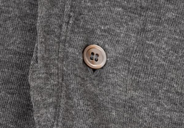 COMME des GARCONS HOMME PLUS Gray Cotton Polo Shirt Size M