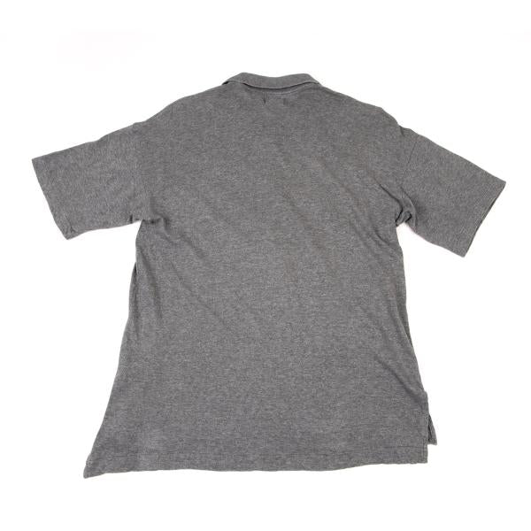 COMME des GARCONS HOMME PLUS Gray Cotton Polo Shirt Size M