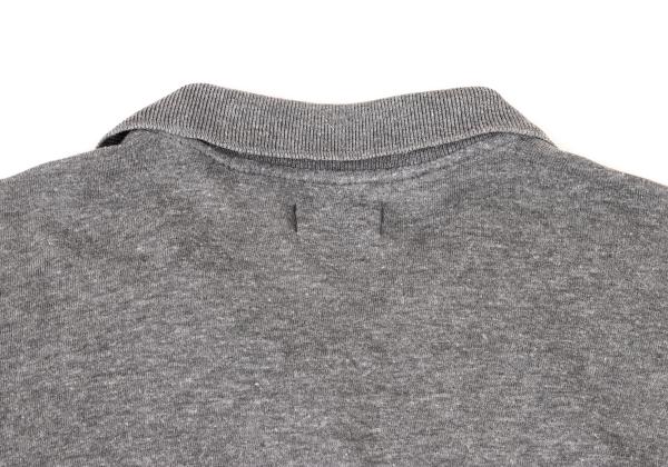 COMME des GARCONS HOMME PLUS Gray Cotton Polo Shirt Size M