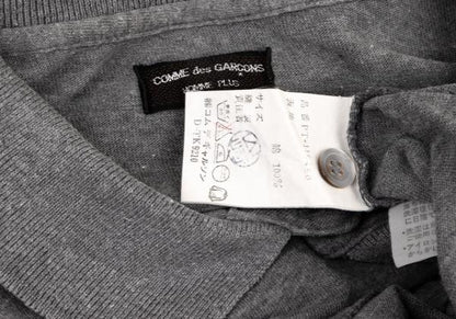 COMME des GARCONS HOMME PLUS Gray Cotton Polo Shirt Size M
