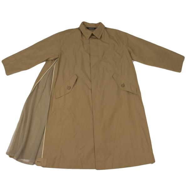 Issey Miyake WIND COAT Side Mesh Panel Stand Coat Size M
