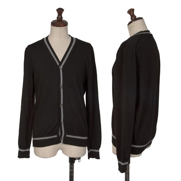 COMME des GARCONS Wool Knit Cardigan Black Size M