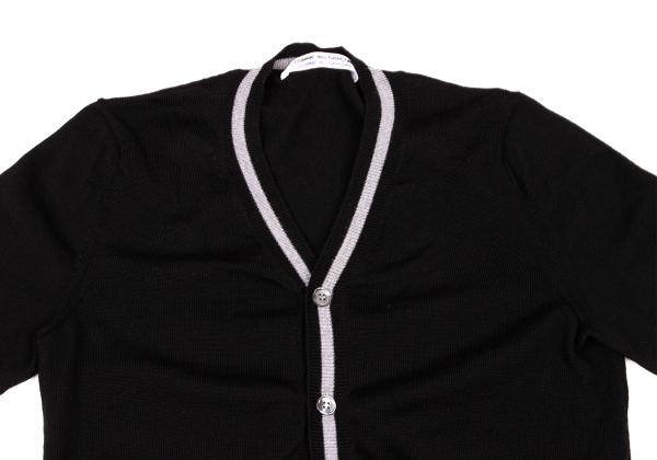 COMME des GARCONS Wool Knit Cardigan Black Size M