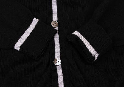 COMME des GARCONS Wool Knit Cardigan Black Size M
