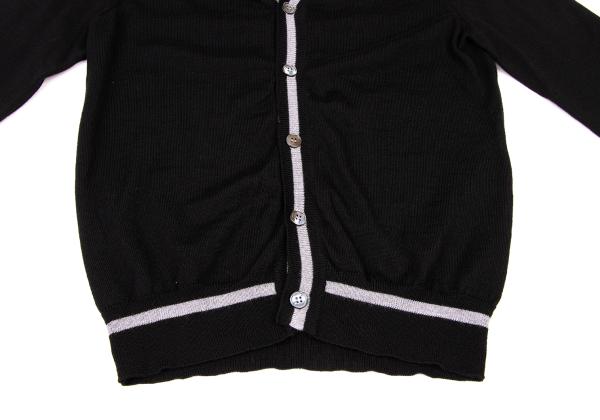 COMME des GARCONS Wool Knit Cardigan Black Size M