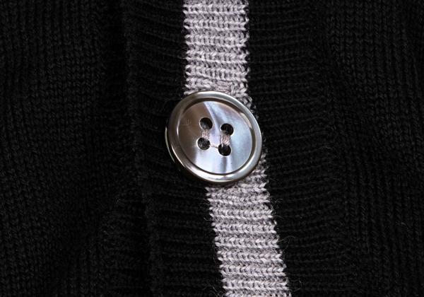 COMME des GARCONS Wool Knit Cardigan Black Size M