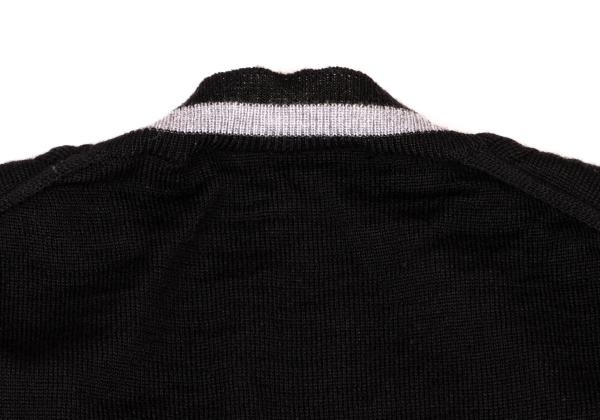 COMME des GARCONS Wool Knit Cardigan Black Size M