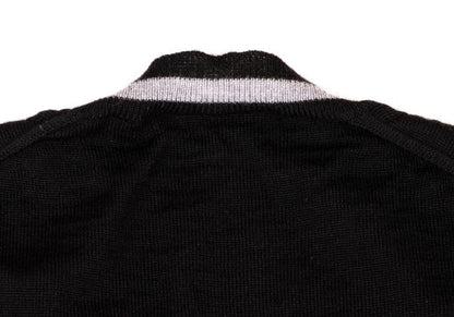 COMME des GARCONS Wool Knit Cardigan Black Size M