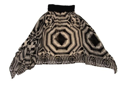 Jean Paul GAULTIER MAILLE FEMME Skirt Black/Beige Size S