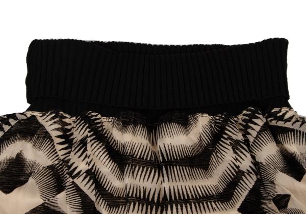 Jean Paul GAULTIER MAILLE FEMME Skirt Black/Beige Size S