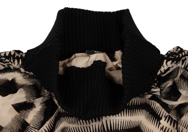 Jean Paul GAULTIER MAILLE FEMME Skirt Black/Beige Size S