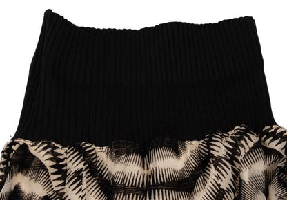 Jean Paul GAULTIER MAILLE FEMME Skirt Black/Beige Size S