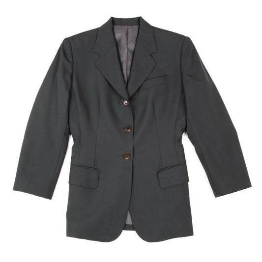 JUNIOR GAULTIER Wool Blend 3-Button Moss Green Jacket Size 40