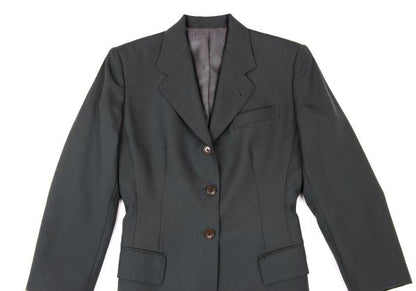 JUNIOR GAULTIER Wool Blend 3-Button Moss Green Jacket Size 40