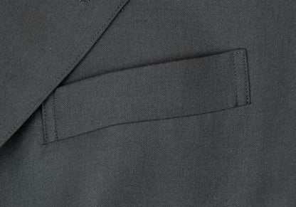 JUNIOR GAULTIER Wool Blend 3-Button Moss Green Jacket Size 40