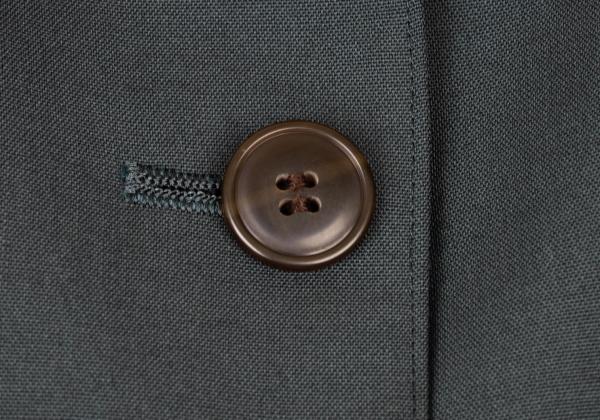 JUNIOR GAULTIER Wool Blend 3-Button Moss Green Jacket Size 40