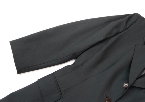 JUNIOR GAULTIER Wool Blend 3-Button Moss Green Jacket Size 40