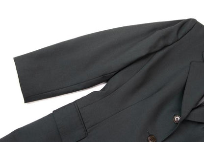 JUNIOR GAULTIER Wool Blend 3-Button Moss Green Jacket Size 40