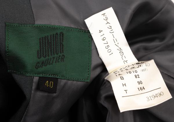 JUNIOR GAULTIER Wool Blend 3-Button Moss Green Jacket Size 40