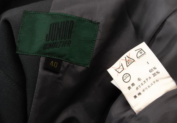 JUNIOR GAULTIER Wool Blend 3-Button Moss Green Jacket Size 40