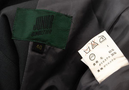 JUNIOR GAULTIER Wool Blend 3-Button Moss Green Jacket Size 40