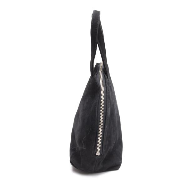 JUNIOR GAULTIER Suede Logo Handbag Black