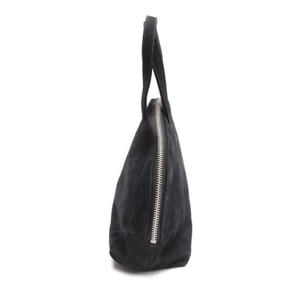 JUNIOR GAULTIER Suede Logo Handbag Black