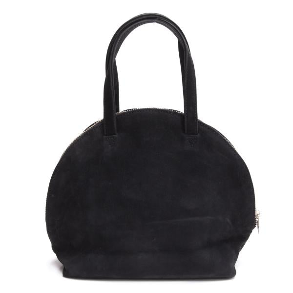 JUNIOR GAULTIER Suede Logo Handbag Black