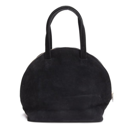 JUNIOR GAULTIER Suede Logo Handbag Black