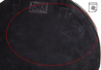 JUNIOR GAULTIER Suede Logo Handbag Black