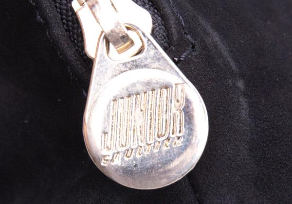 JUNIOR GAULTIER Suede Logo Handbag Black