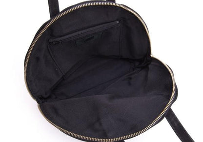 JUNIOR GAULTIER Suede Logo Handbag Black