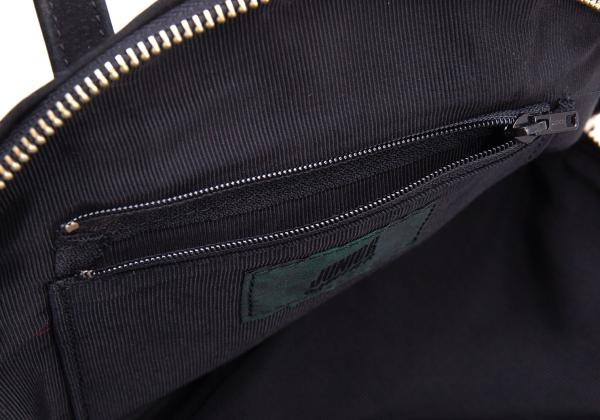 JUNIOR GAULTIER Suede Logo Handbag Black