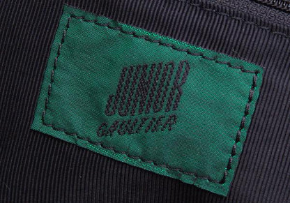 JUNIOR GAULTIER Suede Logo Handbag Black