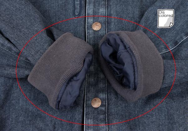 Papas Blue Denim Hooded Logo Patch Jacket Size 50L