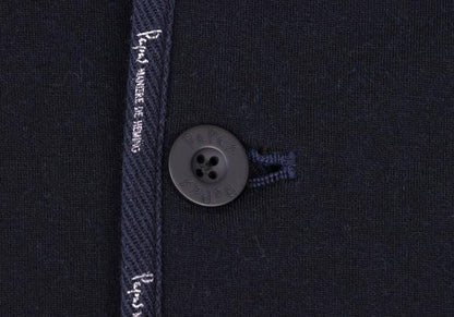 Papas Tencel Cotton Piping Knit Jersey Jacket Size 46S