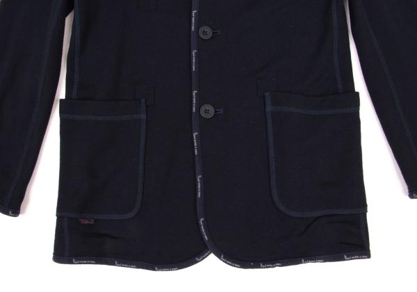 Papas Tencel Cotton Piping Knit Jersey Jacket Size 46S