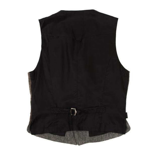Papas Multi Crazy Tweed Paneled Vest Size S