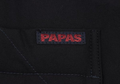 Papas Black Nylon Quilted Down Vest Size S
