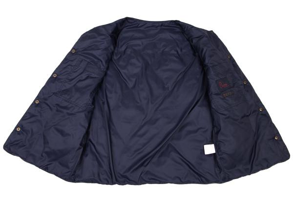 Papas Black Nylon Quilted Down Vest Size S