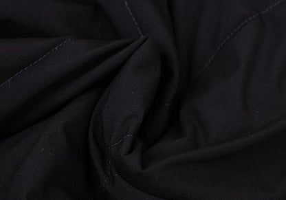 Papas Black Nylon Quilted Down Vest Size S