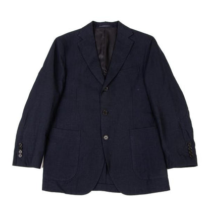 Papas ANJELICO Linen Tailored Blazer Blue Size S