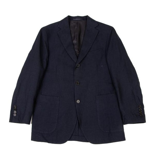 Papas ANJELICO Linen Tailored Blazer Blue Size S