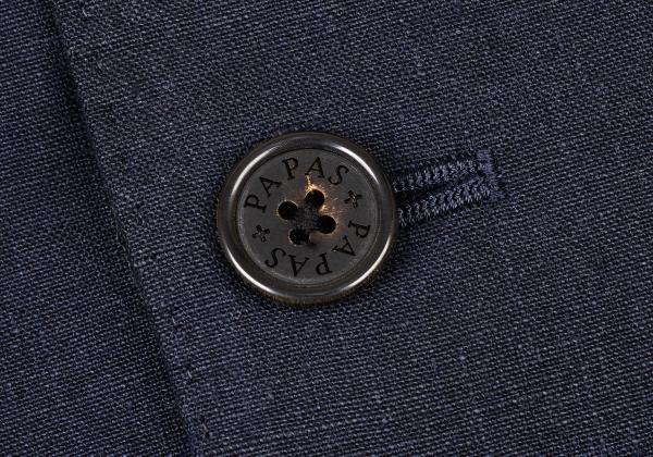 Papas ANJELICO Linen Tailored Blazer Blue Size S