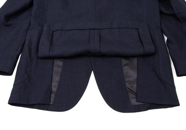 Papas ANJELICO Linen Tailored Blazer Blue Size S