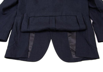 Papas ANJELICO Linen Tailored Blazer Blue Size S