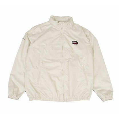 Papas Off-White Ripstop Poly Zip Jacket Size L